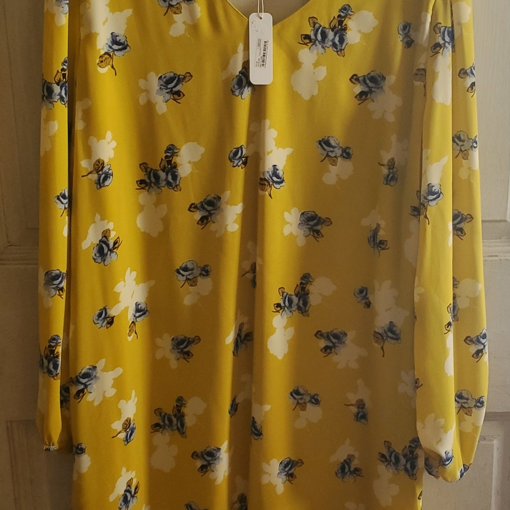 Yellow Floral Blouse